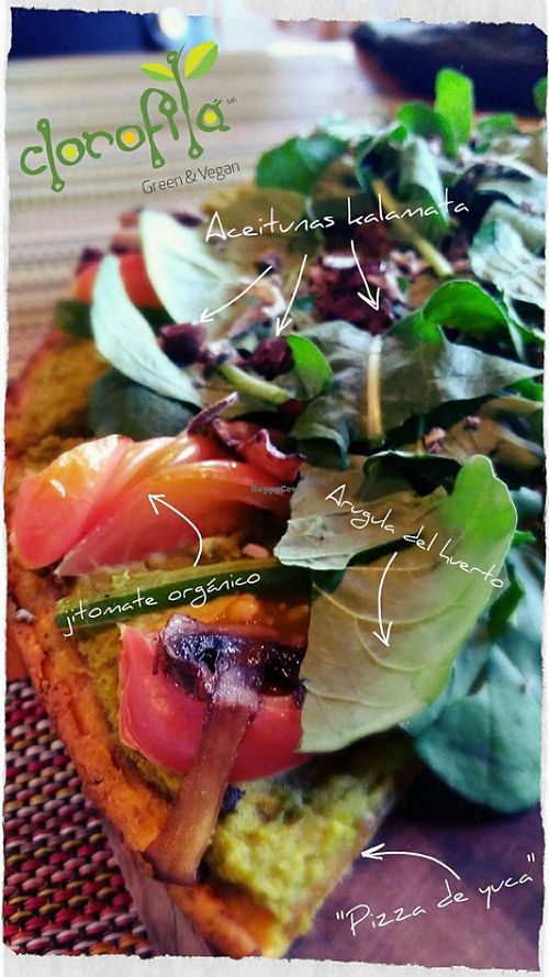 Vegan Gluten-Free pizza at Clorofila in Playa Del Carmen