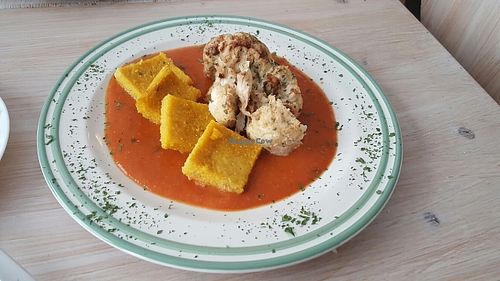 Roasted Cauliflower and Polenta at Vegetarische und Vegane Zauberei in Schongau