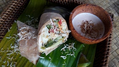 whitebean hummus wrap at Pituq - Ikan Duyung in 