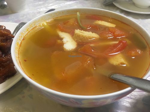 Tom Yam Soup at Cheng Si Jie Thai Private Kitchen 鄭​師姐泰式素食私房菜 in Kowloon