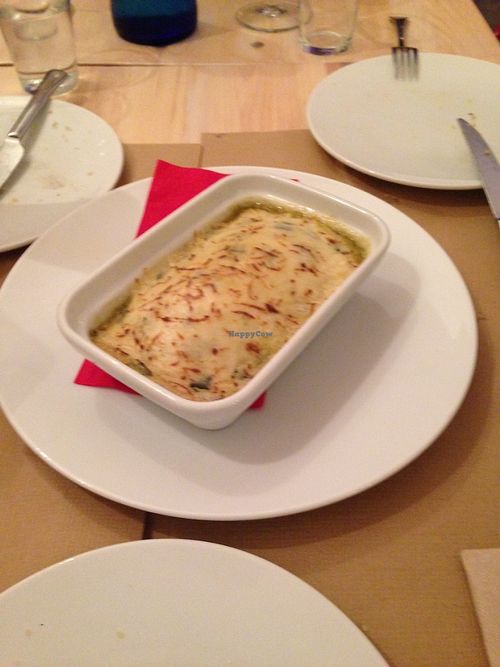 Vegetarian lasagna  at Viva La Pepa in Burgos