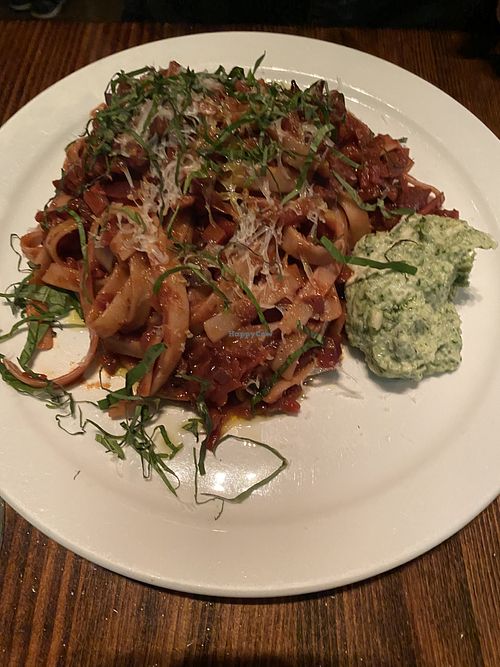 Carrot bolognese at Crumb & Spigot in Chagrin Falls