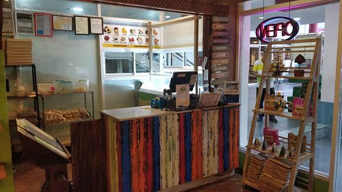 Ice cream area at Buzzz Cafe in Tagbilaran