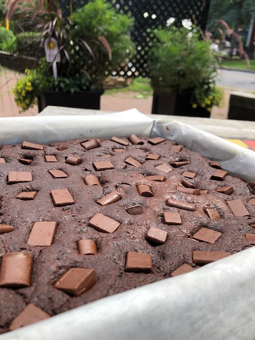 Vegan brownies at Que de Bonnes Choses in Hudson