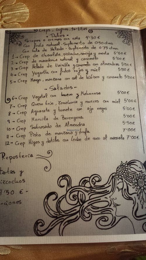 Carta Crepes at Embrujo de Granada in Albacete