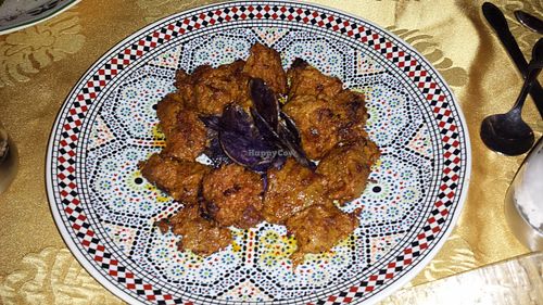 Pincho moruno de seitán at Embrujo de Granada in Albacete