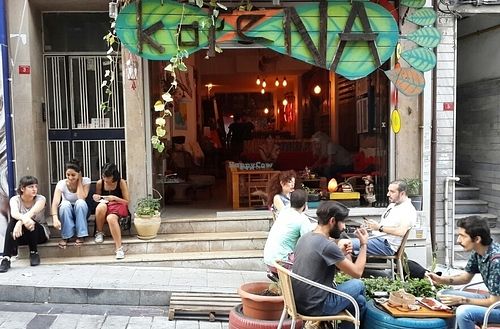 kafeNA's ecological footprint  at KafeNAsanat in Istanbul