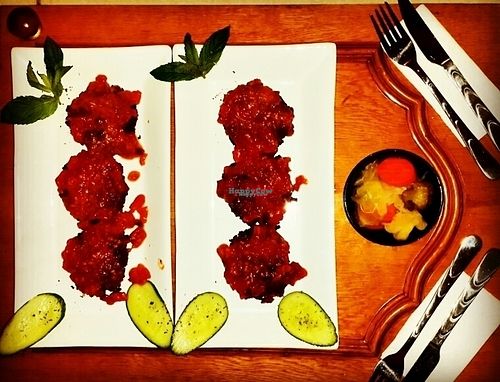 Vegan köfte  at KafeNAsanat in Istanbul