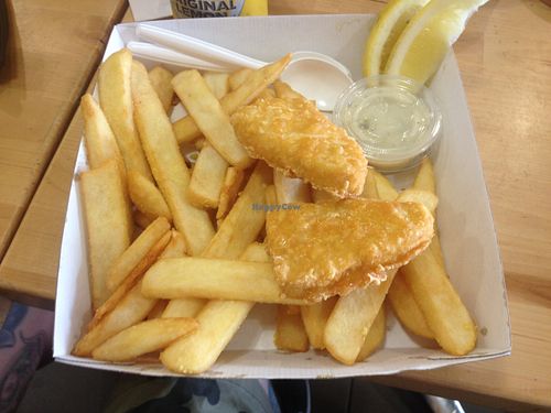 fish & chips basket at Bliss & Chips in Newtown