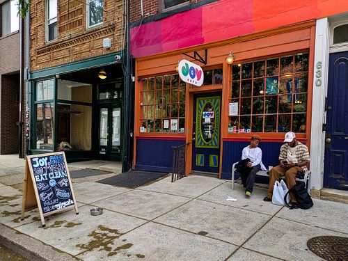Outside of Joy Cafe at Joy Cafe in Philadelphia