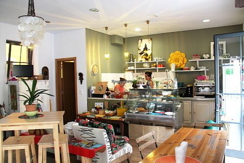 Dona Flor from inside.  at Dona Flor Cafe in Cascais
