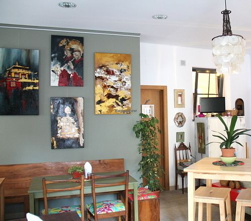 Art at Dona Flor.  at Dona Flor Cafe in Cascais