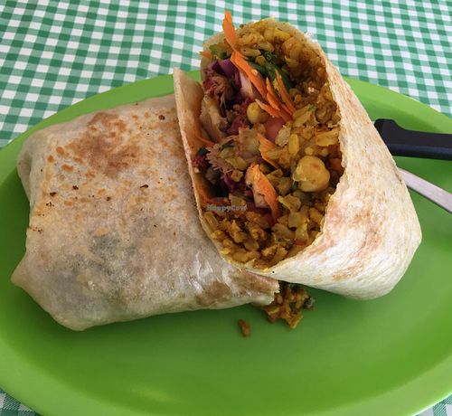burrito at Veggie Table in Puerto Vallarta