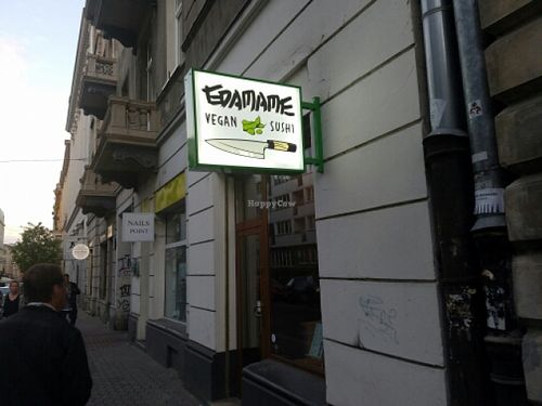 entrance at Edamame Vegan Sushi in Warsaw