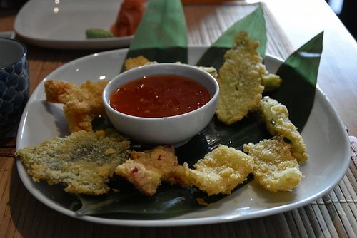 Tempura, appetizer at Edamame Vegan Sushi in Warsaw