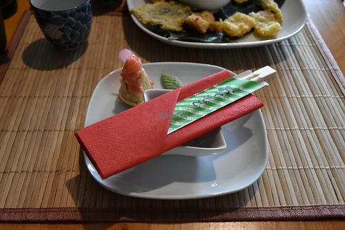 Table dish at Edamame Vegan Sushi in Warsaw
