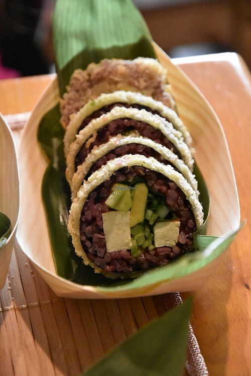 Special maki at Edamame Vegan Sushi in Warsaw