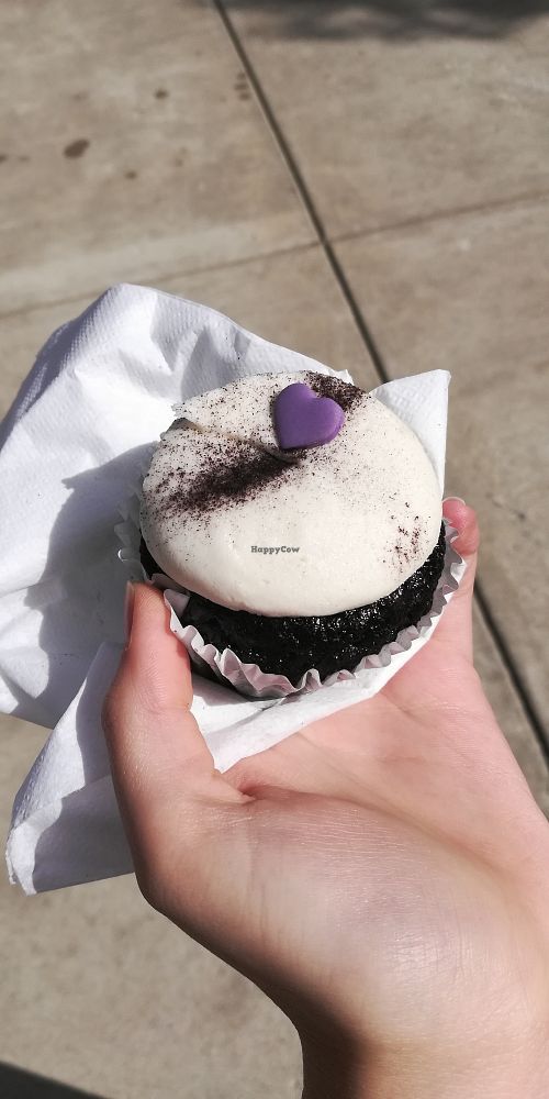Chocolate cake with vanilla frosting at Lancaster Cupcake in Lancaster