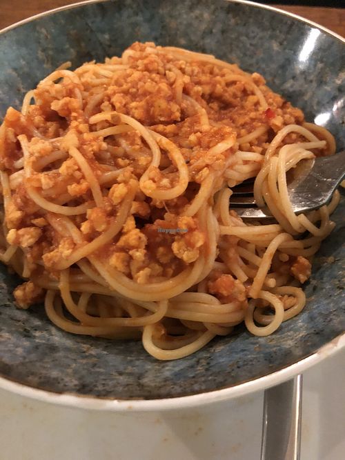 Kids meal spaghetti at Compost in Mallorca