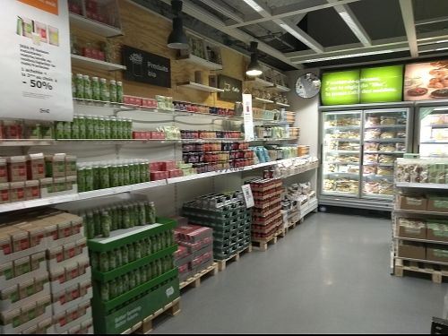 grocery store with organic products at IKEA in Villiers-sur-marne