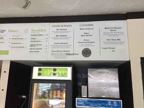 Part of the menu at The Eating Well in Schaumburg