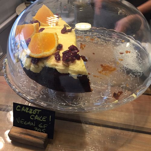 carrot cake  at Moon & Hare in Edinburgh