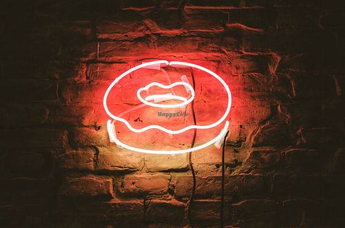 Neon Sign inside at Brammibal's Donuts - Maybachufer in Berlin