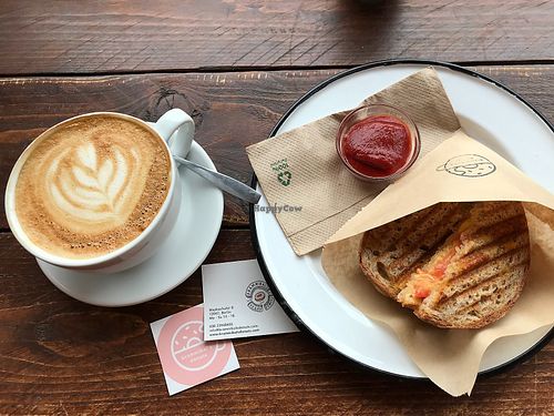vegan cheesse sándwich  at Brammibal's Donuts - Maybachufer in Berlin