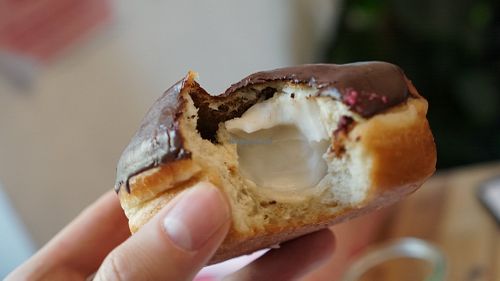 Choc cream doughnuf at Brammibal's Donuts - Maybachufer in Berlin