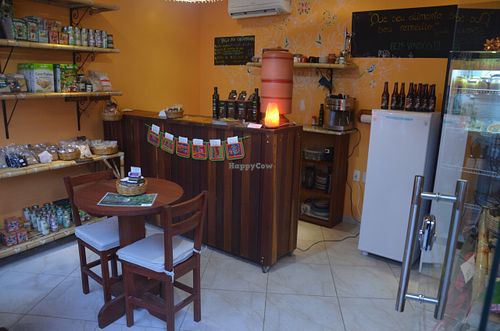Raiz Bar!! A small place with a few tables were u can find healthy food to eat and buy. at Armazem Raiz in Tibau Do Sul