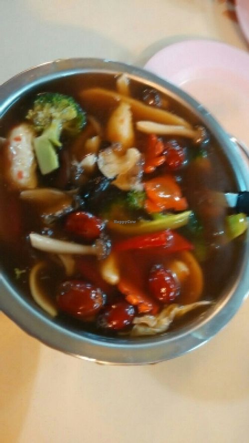 mixed vegetables pot at Ru Lai 如来斋 in Central Singapore