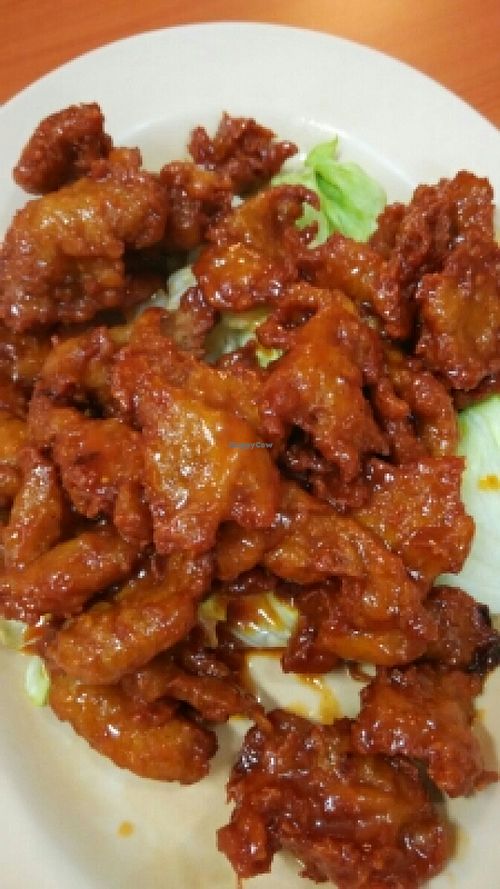 honey marinated mocked pork rib at Ru Lai 如来斋 in Central Singapore