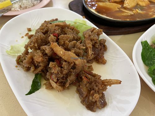 Buttered frog legs 10/10  at Ru Lai 如来斋 in Central Singapore