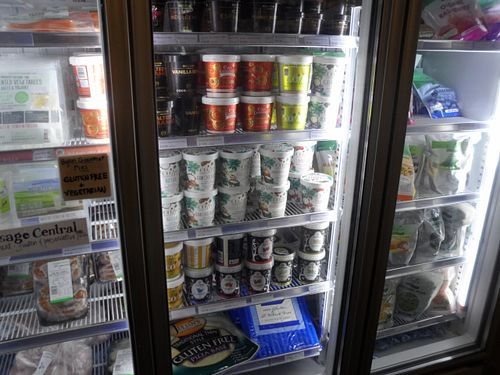 Ice cream at Goodness Me Organics in Adamstown