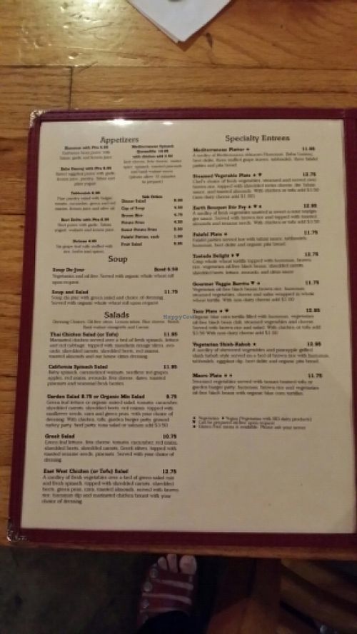 Other Good Menu Offerings at East West Cafe in Santa Rosa