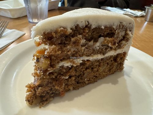 Vegan carrot cake   at East West Cafe in Santa Rosa
