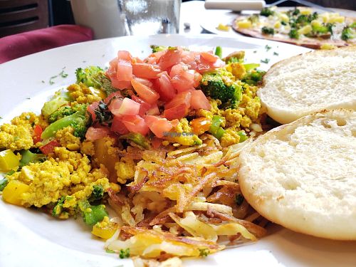 Tofu scramble at Pizza Luce in Roseville