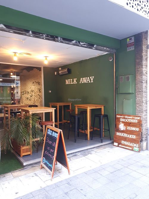 Outside at Milk Away in Sevilla