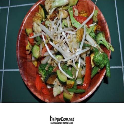 Veggie Bowl at Zephyr Vegetarian Cafe in Long Beach