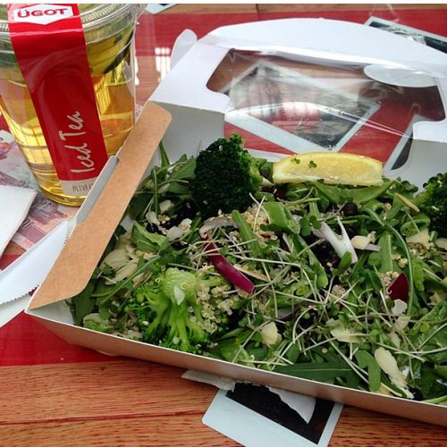 black bean and broccoli salad at Filmore and Union - Central Station in Newcastle Upon Tyne