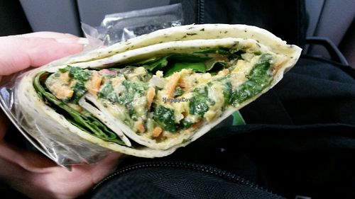 Falafel with green curry paste at Filmore and Union - Central Station in Newcastle Upon Tyne