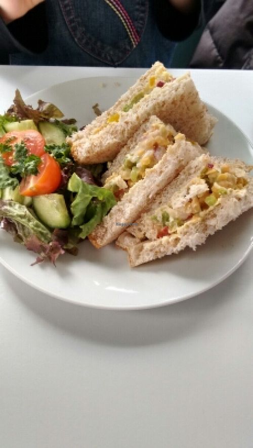 chickpea sandwich at Lulu's Diner in South Queensferry