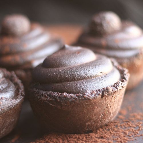 Raw chocolate cakes from the Zamalek Market at Earthly Delights in Cairo