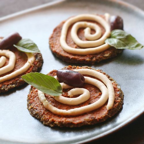 Raw Vegan PIzzas - a market special! at Earthly Delights in Cairo