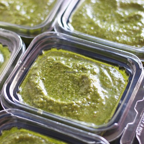 Delicious cashew-based vegan pesto at Earthly Delights in Cairo