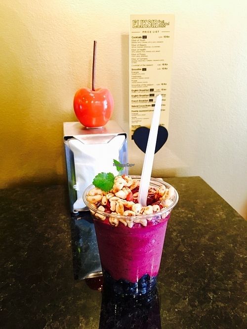 French Breakfast with bilberry  at Eliksir Fruit Cocktail House in Rijeka