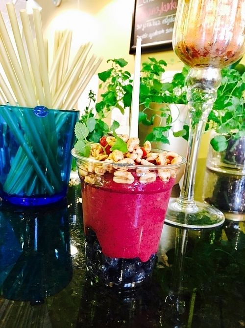 French Breakfast with bilberry  at Eliksir Fruit Cocktail House in Rijeka