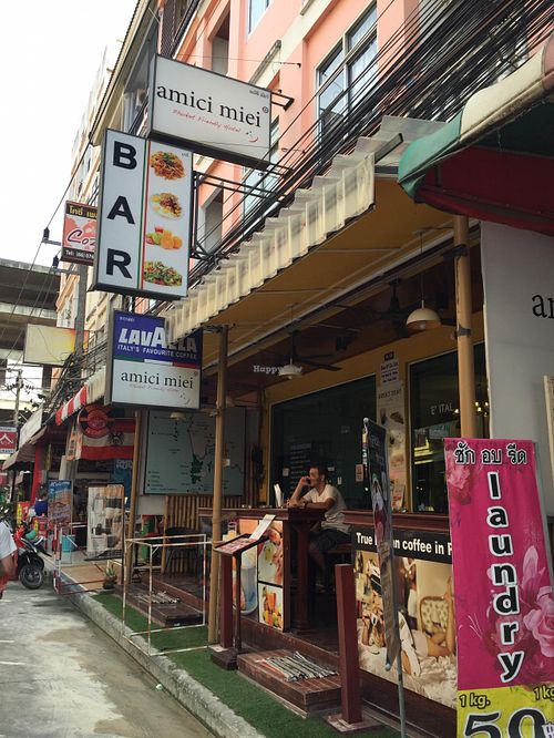 Front of the building. It is a restaurant/hotel.  at Amici Miei Hotel in Phuket