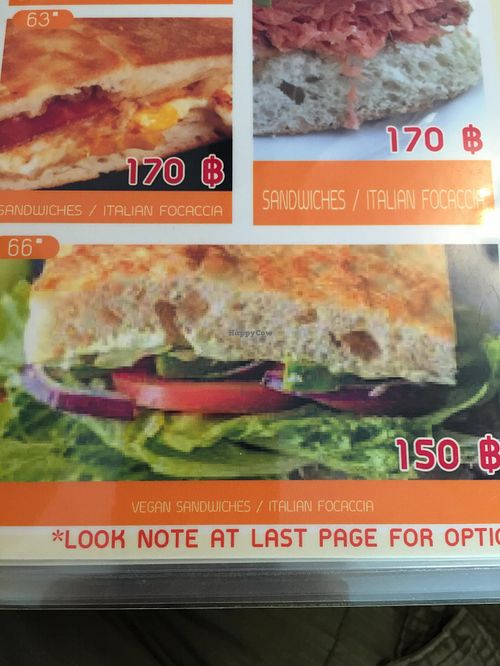 Menu at Amici Miei Hotel in Phuket