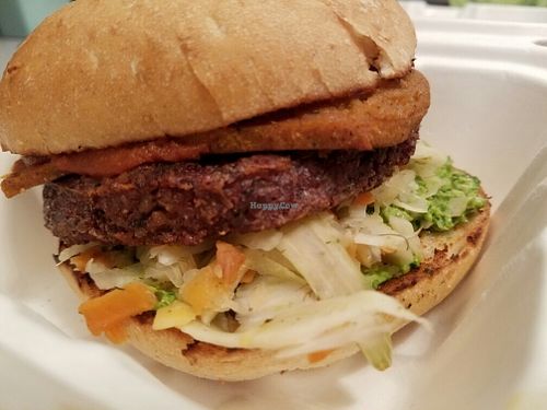 Plant burger at The Plant in Stockholm